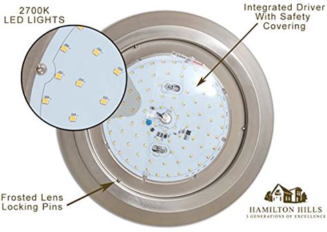 hamilton hill s round lcd with junction box|hamilton hills ceiling flush light.